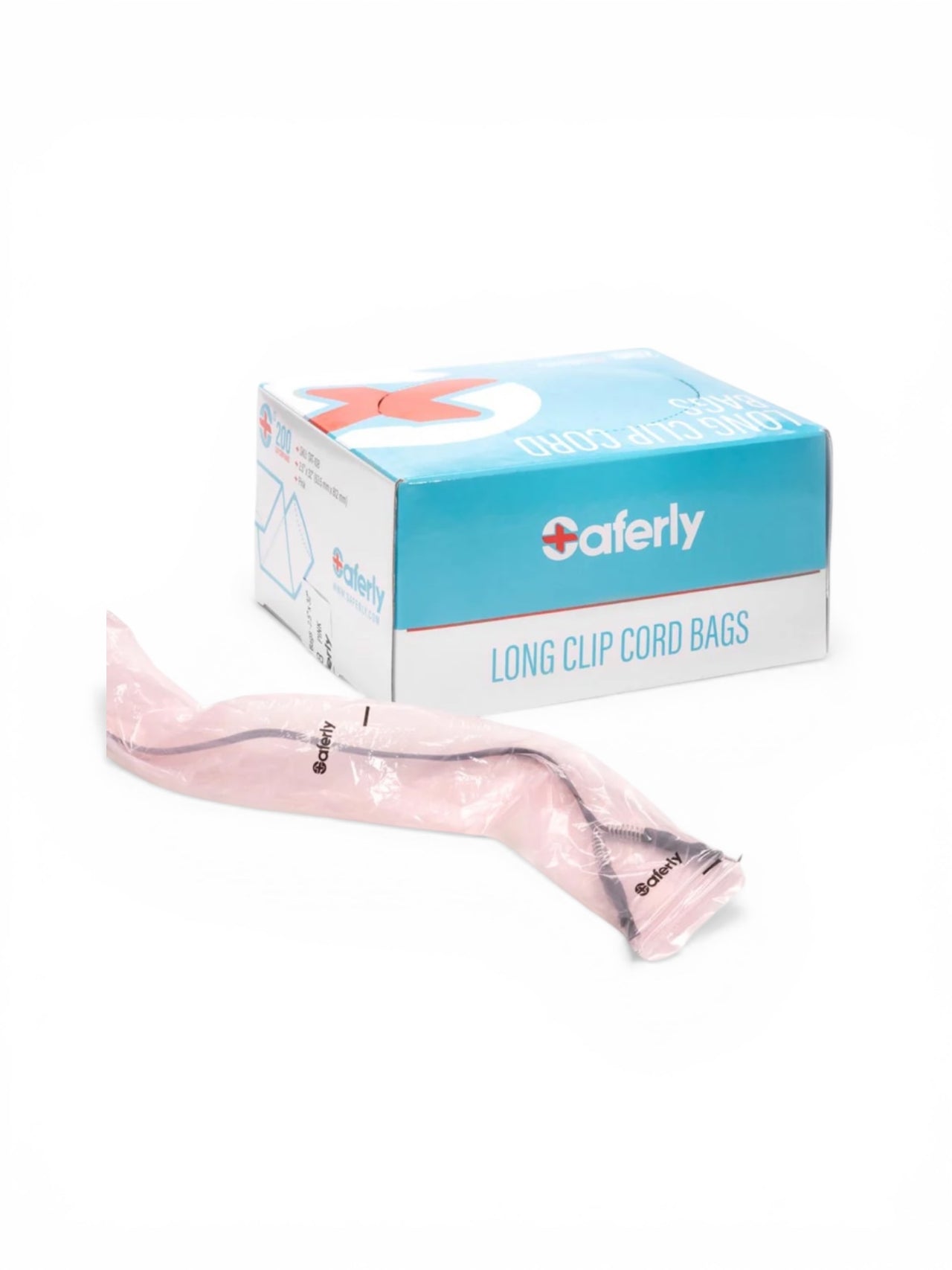 Pink clip cord sleeves